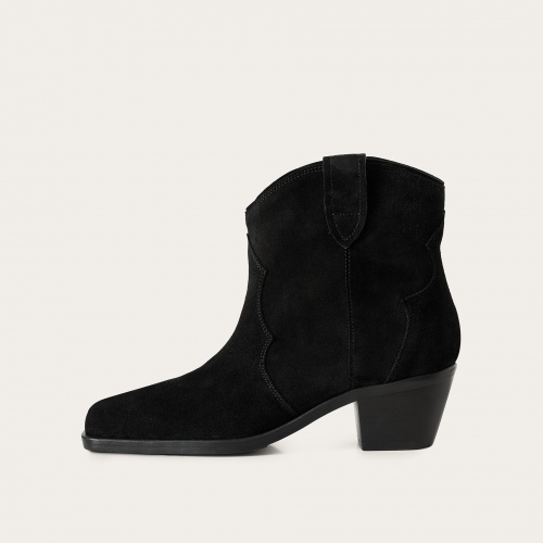 Jesse Cowboy Boots, black velvet